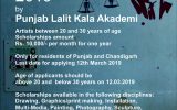 Scholarships in Visual Arts - Open call for submission of applications by Punjab Lalit Kala Akademi