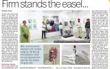Firm stands the easel... - The Tribune, Chandigarh